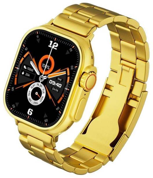 Melbon S9 Ultra Gold Touch Watch Eye Catching Look - Bracelet Strap - Bluetooth Call Smartwatch