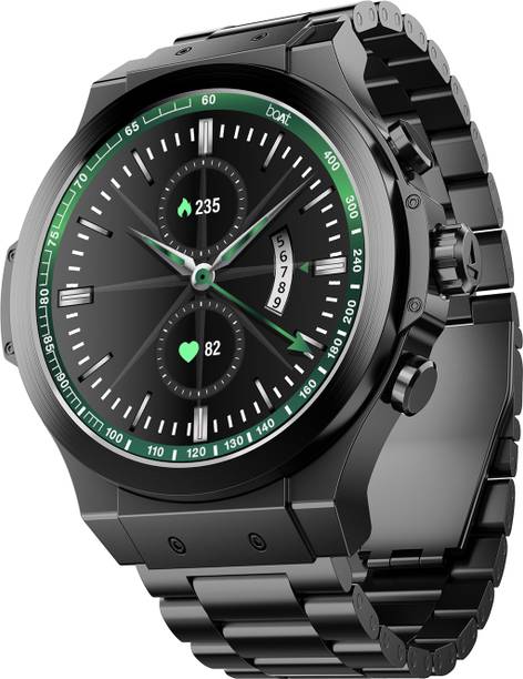 boAt Enigma X400 with 1.45″ AMOLED Display, BT Calling,Functional Crown, Metal Body Smartwatch