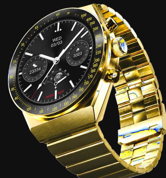 OLDY GOLDY COMPUTERS Luxury AMOLED Smartwatch Bluetooth Calling Health Tracking IP68 Smartwatch