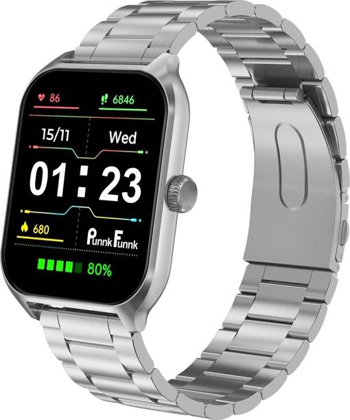 PunnkFunnk H9 2.01"Amoled Display Bluetooth Calling Music Fitness Ai Voice 150+ Watch Faces Smartwatch