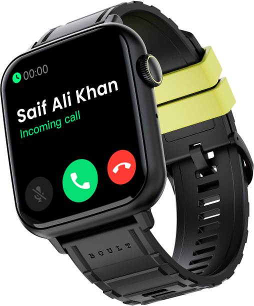 Boult Drift 2 BT calling, 1.85 HD Screen, Working Crown, Sturdy Metallic Frame, SpO2 Smartwatch