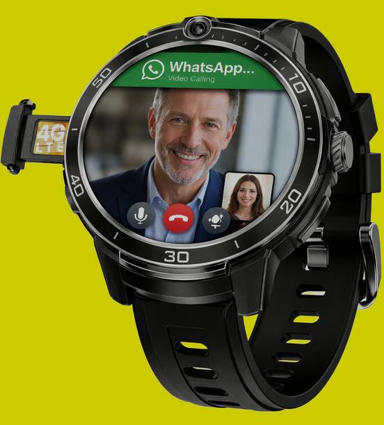 Hayyo 5G 4G LTE SIM Smart Watch UPI WhatsApp Support 2MP Camera UPI Payments Support Smartwatch