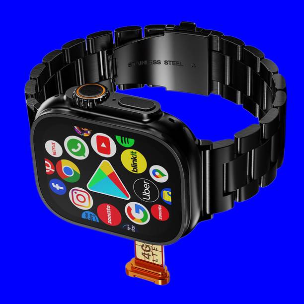 SAIRAM COMPUTER Android 4G LTE Smart Watch Support YouTube/WhatsApp/GPS/Facebook/Wi-Fi/Bluetooth Smartwatch