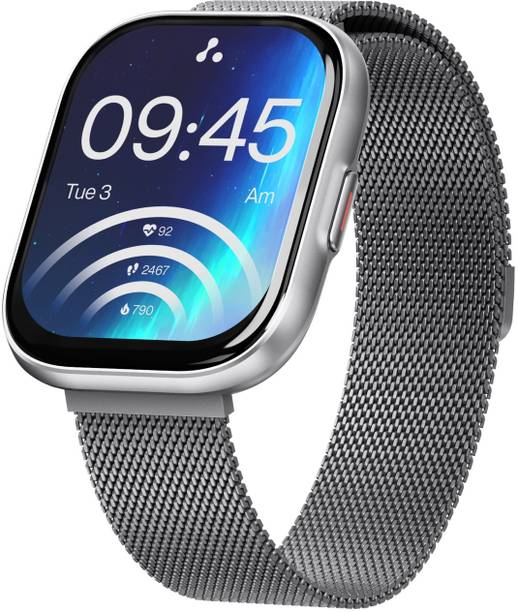 Ambrane Fyre 2.04 AMOLED 368*448px High Resolution, BT Calling and 100+ Sports Modes Smartwatch