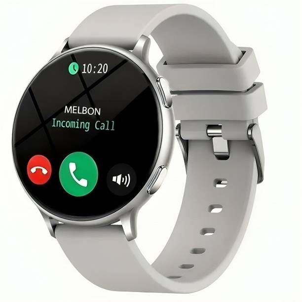 Melbon Active2 Grey Bluetooth Calling, Fitness, Multi-Sport Modes & Stylish Design Smartwatch
