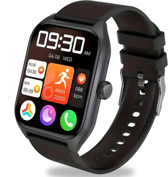 Melbon LAXFIT 2.01 AMOLED Display, Smart Health Monitoring, Fitness, 100+ Sports Mode Smartwatch