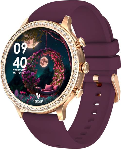 WTG PF9 Series 1.39" AMOLED Display Music & Fitness BT Calling Luxury Design girls Smartwatch