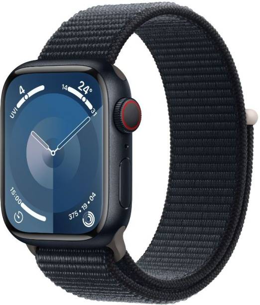 Apple Watch Series 9 GPS + Cellular 41mm Midnight Case & Midnight Sport Loop