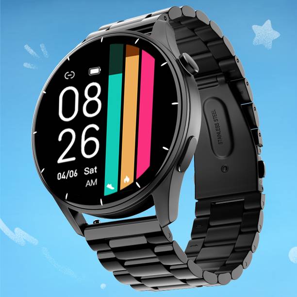 Noise Crew 1.38 Round Display with Bluetooth Calling, Metallic finish, IP68 Rating Smartwatch