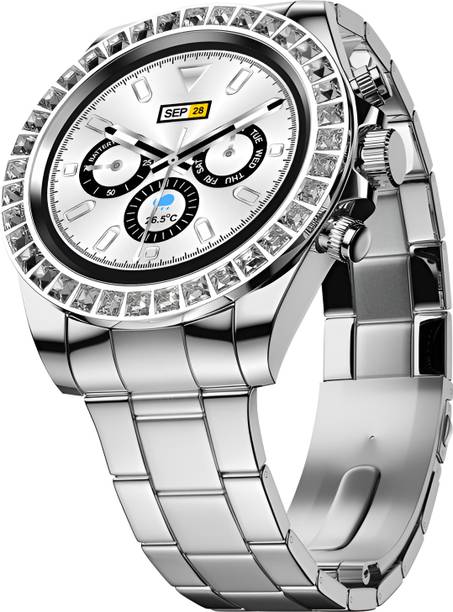 fire boltt Blizzard Ultra 32.5mm (1.28) Premium Luxury Smartwatch with Jewel Studded Dial Smartwatch