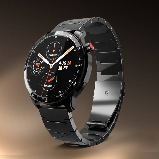 Urban Titanium 1.39” Display with Metal Strap, Bluetooth Calling, SpO2, HR monitoring Smartwatch