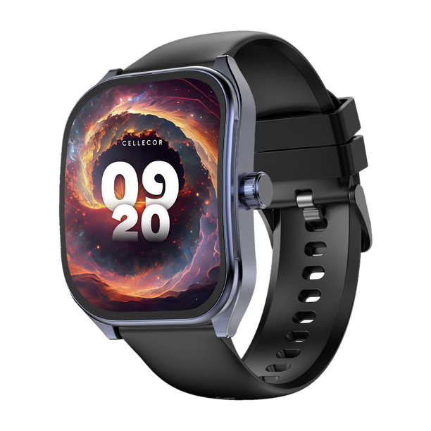 Cellecor TWIST 2.01" Curved HD Display | 800 NITS| AOD| BT-Calling| AI Voice Assistance Smartwatch
