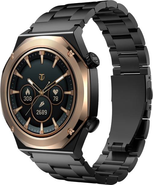 TITAN Maestro 1.47'' AMOLED|SS316L Stainless Steel|BT Calling|Extra Silicon Strap|Mens Smartwatch