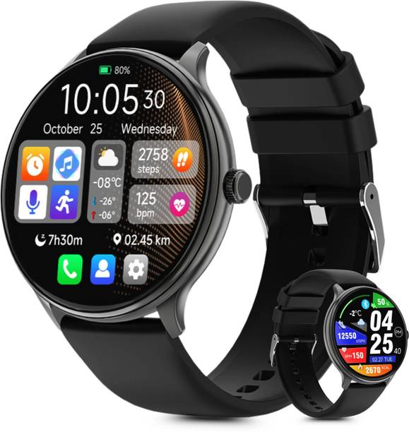 Nervfit Activ Pro 1.39'' TrueColor+ LED, BT, HR, Sp02, BP, Calorie, Steps, Alarm, Games Smartwatch