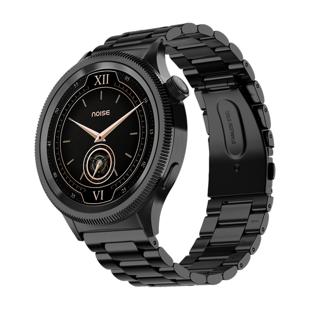 Noise Halo 2 1.43" AMOLED, Rotating Axe-Cut Bezel, Stainless Steel Build, BT Calling Smartwatch