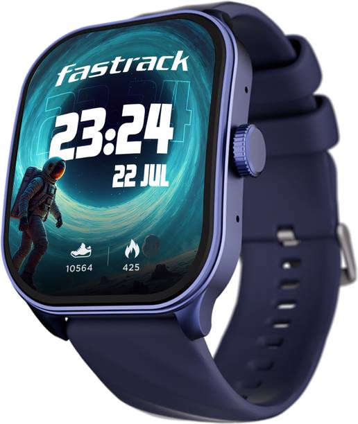 Fastrack FS1 Pro|World's First,1.96" Super AMOLED|Highest Resolution|BT Calling Smartwatch