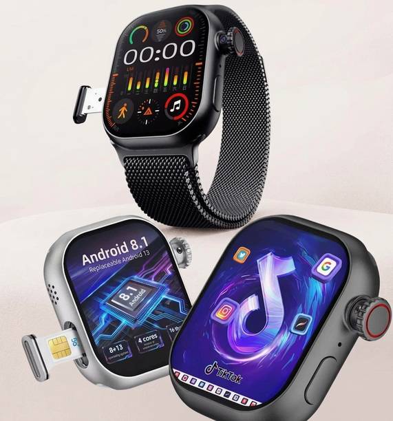 SEHUB 4GB + 64GB HW S10 Call 5G Android Camera 3 Straps Smartwatch Smartwatch