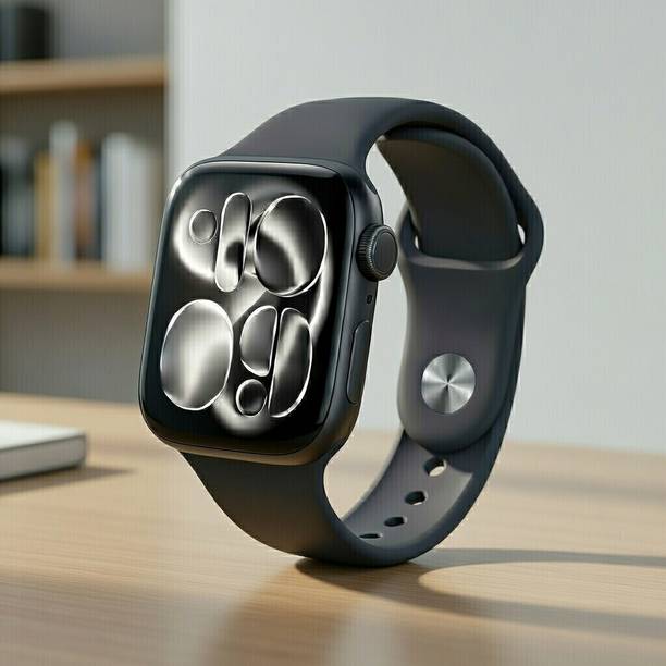 WEKTU Watch Series 11 46 mm Jet Black Aluminium Case with Black Sport Band(apple)/018 Smartwatch