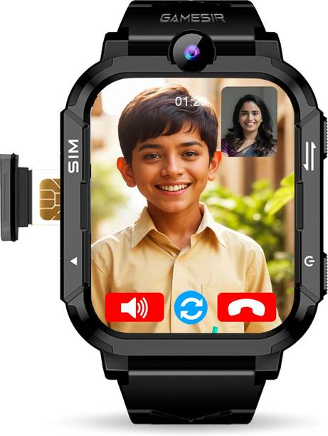 GameSir "SmartKids 4G/5G Video Calling, GPS Locator, Two-Way Calling, & All Sim Support Smartwatch