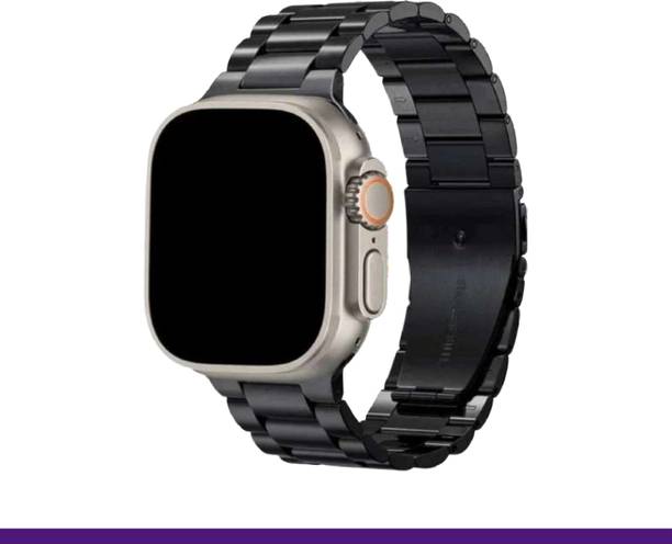 Ultra Fit T800 Metal Black Ultra Smartwatch Stainless Steel, BT Calling, Fitness & Music Smartwatch