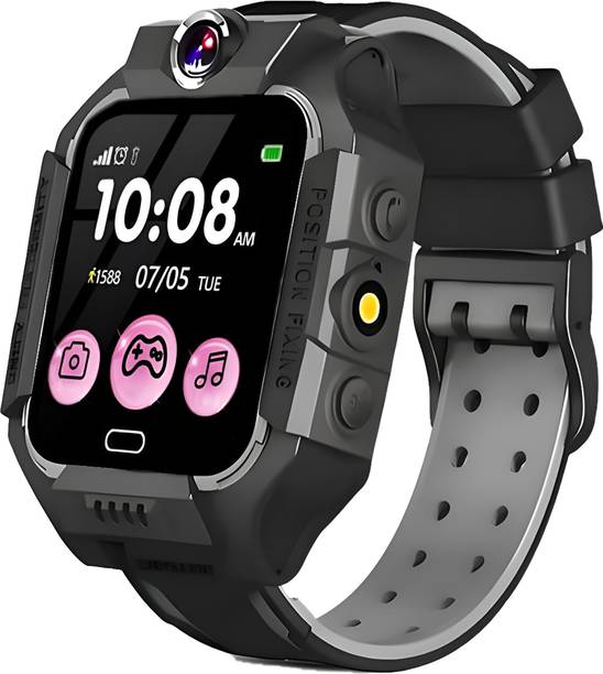 PunnkFunnk Q18 Kids Calling Smart watch Black With 4G Support, Live Location, Smartwatch Smartwatch