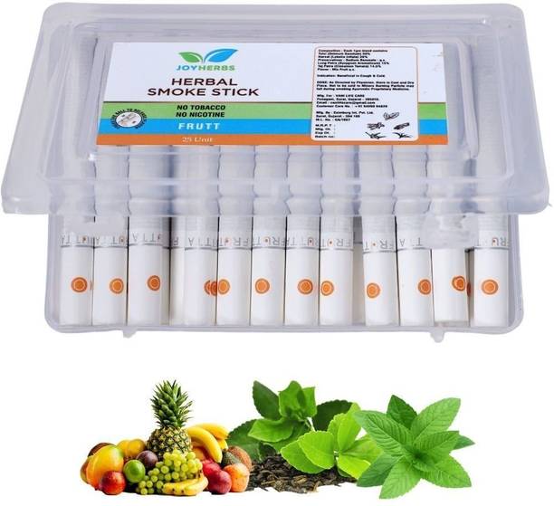JOYHERBS Frutta Herbal 25 Cigarettes, 1 Packs Menthol, Tobacco Free and Nicotine Free Smoking Cessations