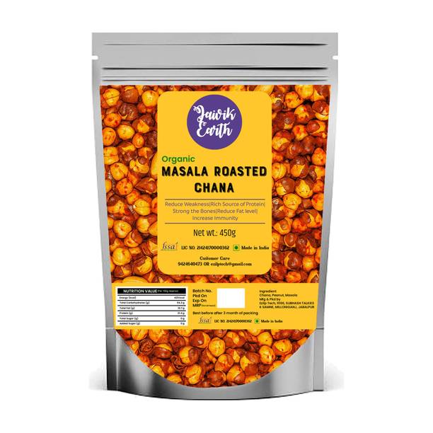jaivikearth Organic Unpolished Roasted Chana