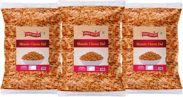 okhli musal brand Organic Masala Chana Dal Namkeen Fried Split Chana Dal Namkeen Snack-250g*3Pack