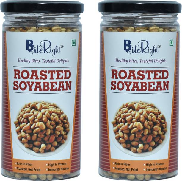 BiteRight Roasted Soyabean | High in Protein | Soya Snacks | Soyabean Snack Namkeen