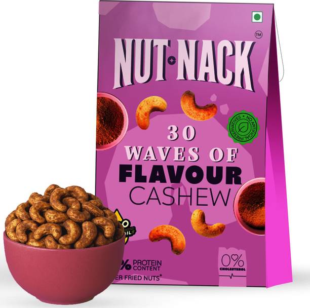 NutNack 30 Waves of Flavour Cashew with Zero Added Oil & 0% Cholesterol, Extra Crunch