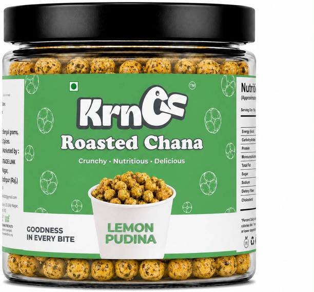 KRNCH Roasted Chana Lemon Pudina – Crunchy High-Protein Healthy Snack Chana