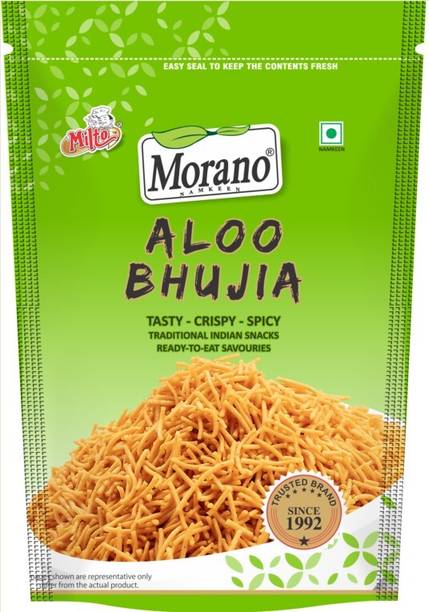 Morano ASSORTED Namkeen Snacks Aloo Bhujia, 400g (Pack of 1) Aloo Bhujia