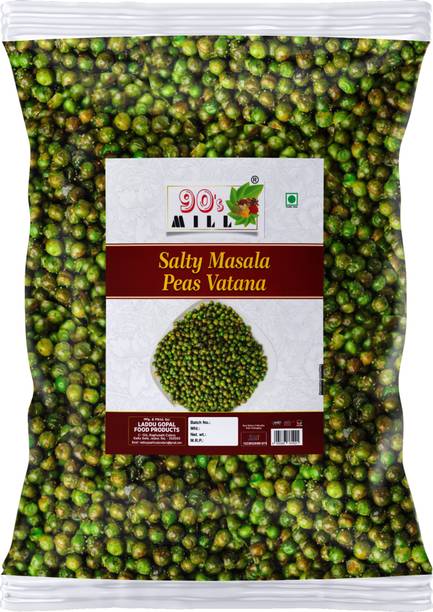 90's MILL Namkin Matar Vatana Chatpata Salty Masala Green Matar Party Snack-300g*1Pack