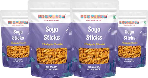PROMUNCH Soya Sticks Chatpata masala Crispy snacks No Palm Oil And Maida