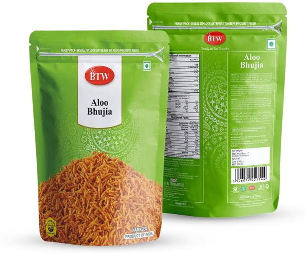 BTW Aloo Bhujia Namkeen 900gm | Authentic Indian Snack Aloo Bhujia