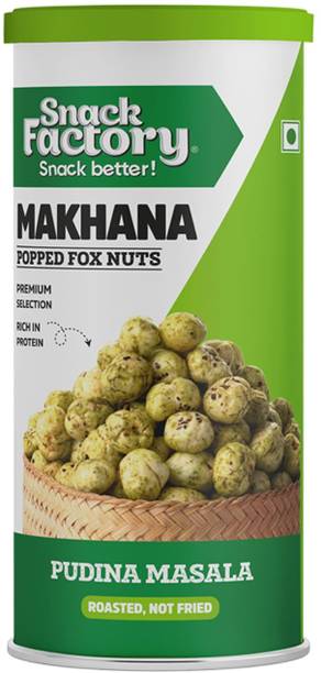 snack factory Pudina Masala Roasted Makhana (53g X 1)