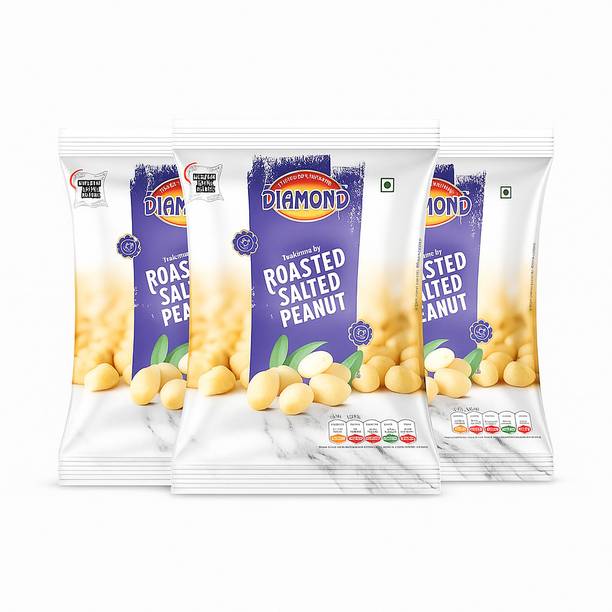 DIAMOND SING Roasted Salted Peanuts | Crunchy Protein Sing Dana | Healthy Namkeen Snack