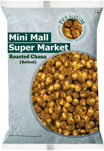 MINIMALL SUPER MARKET Whole Roasted Salted Chana with Skin/Bhuna Chana/Chana Namkeen PQ