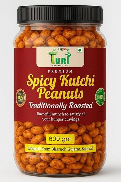 Turf Fresh Premium Jumbo Kutchi Dabeli Masala Bharuch | Spicy Desi FirePeanuts | Grade A+