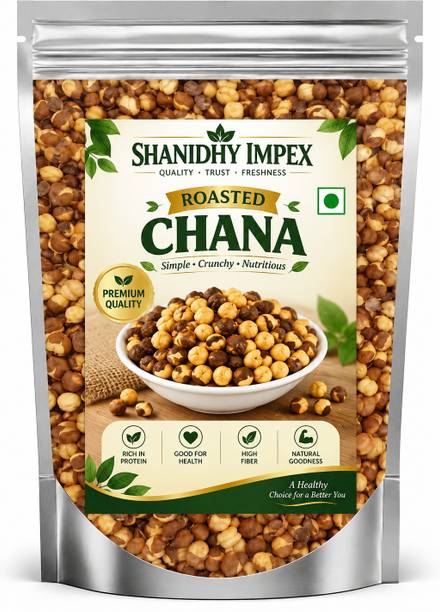 SHANIDHY IMPEX Organic Unpolished Roasted chana , Chatni Dry roasted channa Namkeen
