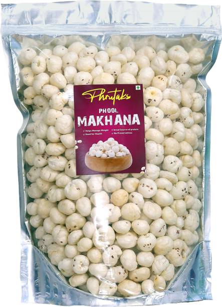 Phrutaks Premium Phool Makhana (50g) Regular Lotus Seed Pop/Gorgon Nut Puffed Kernels
