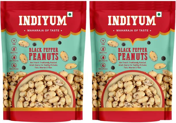 Indiyum Black Pepper Peanuts | Fresh & Organic Moongfali for Good Health