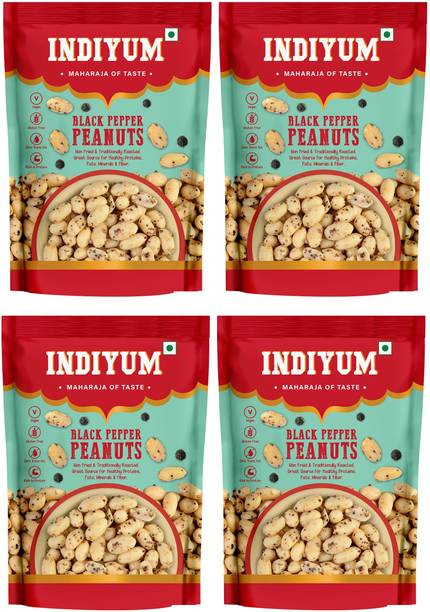 Indiyum Black Pepper Peanuts | Fresh & Organic Moongfali for Good Health