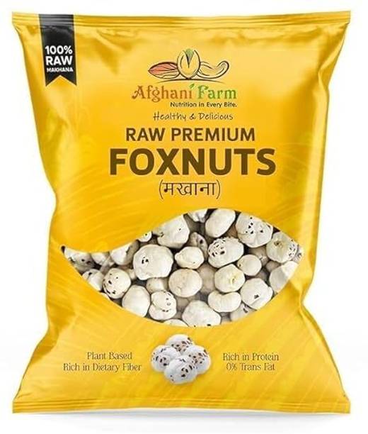 Afgani Farm Phool Makhana | Natural Fox Nuts | Healthy Low-Calorie Snack