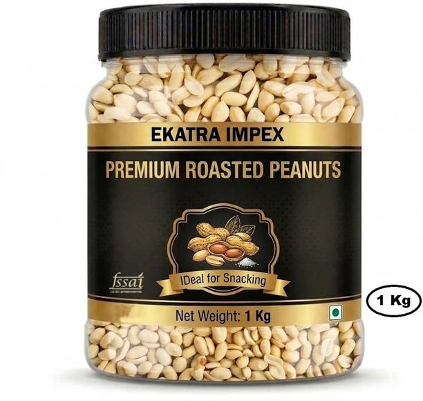 EKATRA IMPEX Roasted Peanut Salted | Jumbo Roasted Moongfali | Non Fried Ready to Eat Roasted & Salted Peanuts