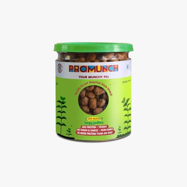 PROMUNCH Ready To Eat Roasted Soya Snack Tangy Pudina Healthy Snacks