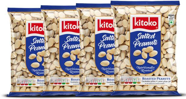 Kitoko Vacuum Packed Roasted Salted Peanuts Without Skin Crunchy Roasted Mungfali