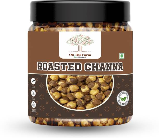 on the farm Roasted Channa | Crunchy Roasted Gram | Healthy & Protein-Rich Snack