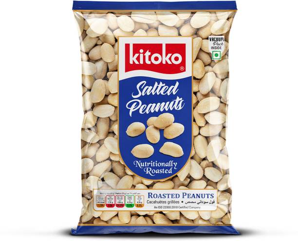 Kitoko Vacuum Packed Roasted Salted Peanuts Without Skin Crunchy Roasted Mungfali