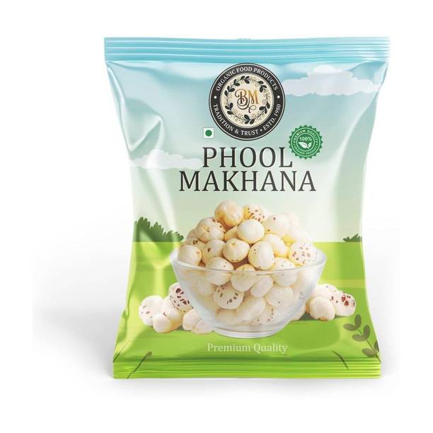 BM ORGANIC FOOD PRODUCTS Phool Makhana | Light & Crunchy Fox Nuts | Healthy Snack Experience Makhana